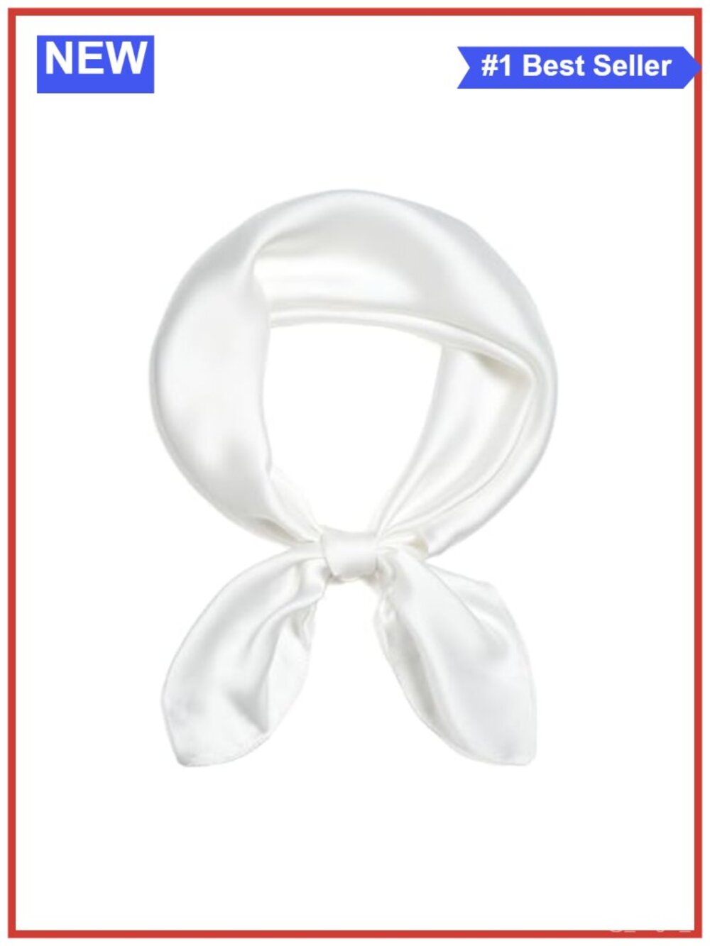 Soft Satin Square Scarf Lightweight Neckerchief Hair & Purse Scarf